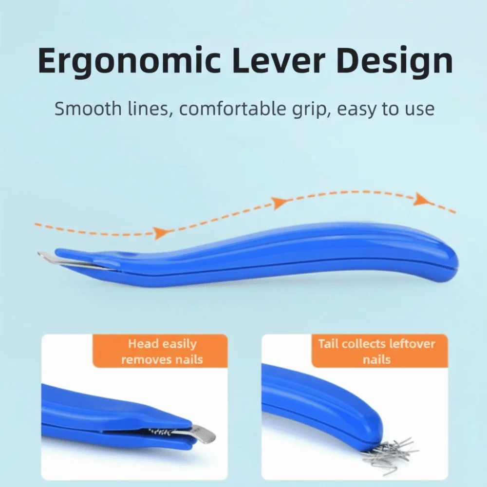 Pen-style Professional Staple Remover Tool ABS Facilitates Collection Mini Staple Remover Magnetic Tip Design