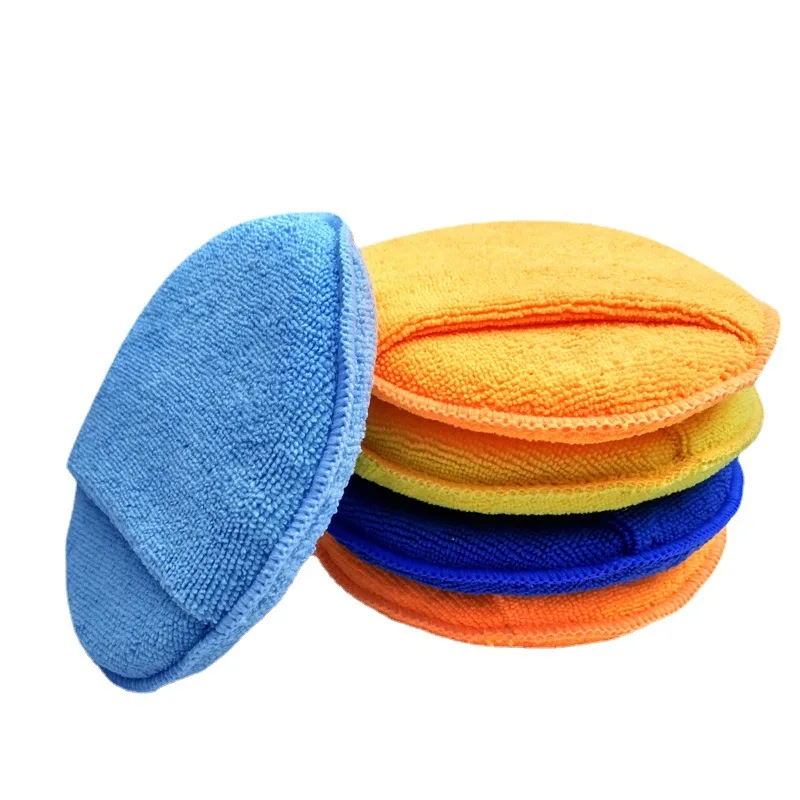 5 Inch Microfiber Applicator for Waxing Car Polishing Wax Sponges 50pcs/pack