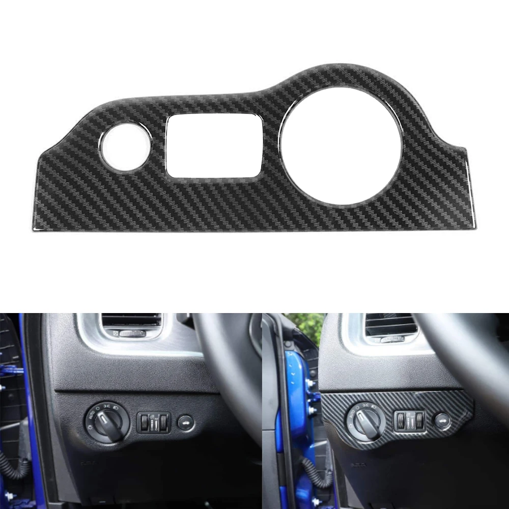 

Car Front Dashboard Headlight Lamp Switch Cover Trim Decorative accessories For Dodge Charger 2010-2021 Challenger 2015-2021