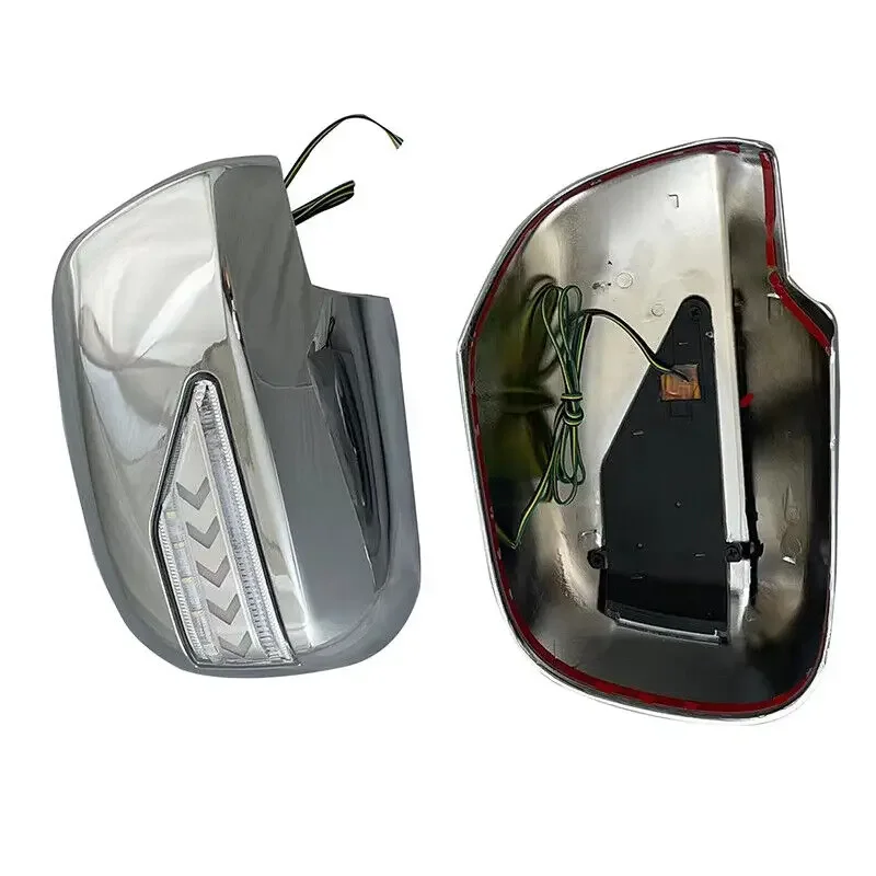 Pair Rearview Mirror Cover Overlay Silver For Lexus RX330 RX350 2003-2008