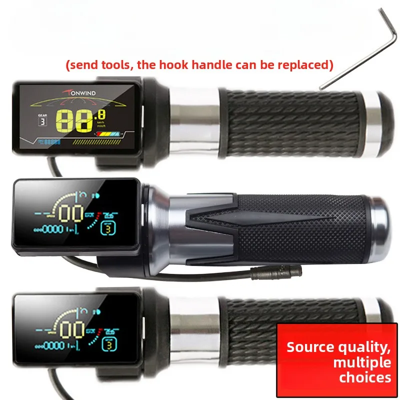 

LCD Display with Throttle Display Speed Mileage For SEALUP 36V 48V 350w/500w Electric Scooter Meter Parts