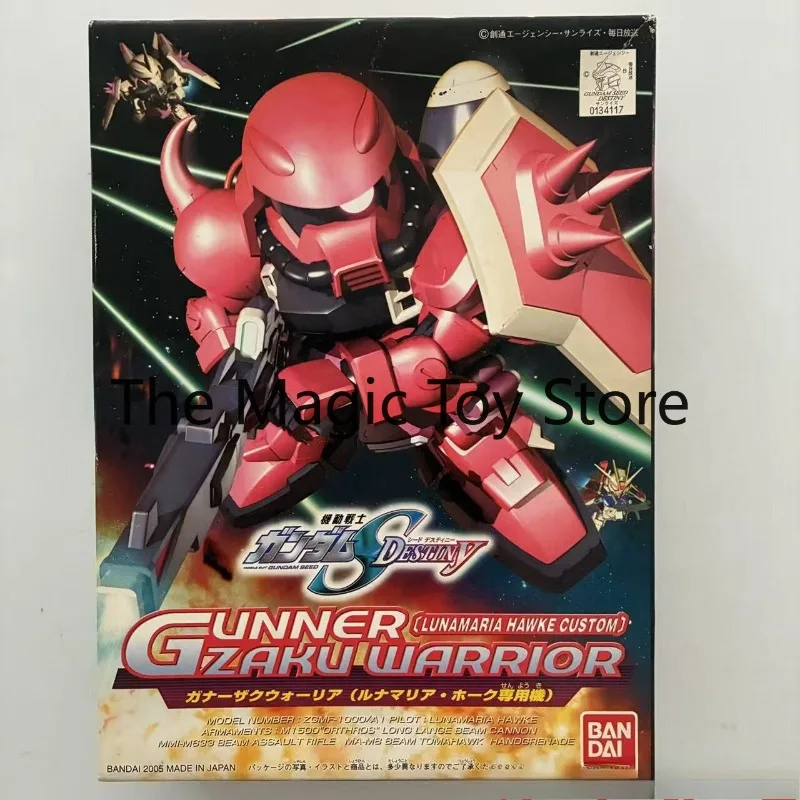 

Original Bandai SD BB Warriors 281 ZAKU WARRIOR Red Zaku Luna Toy Model Collectible Birthday Gift