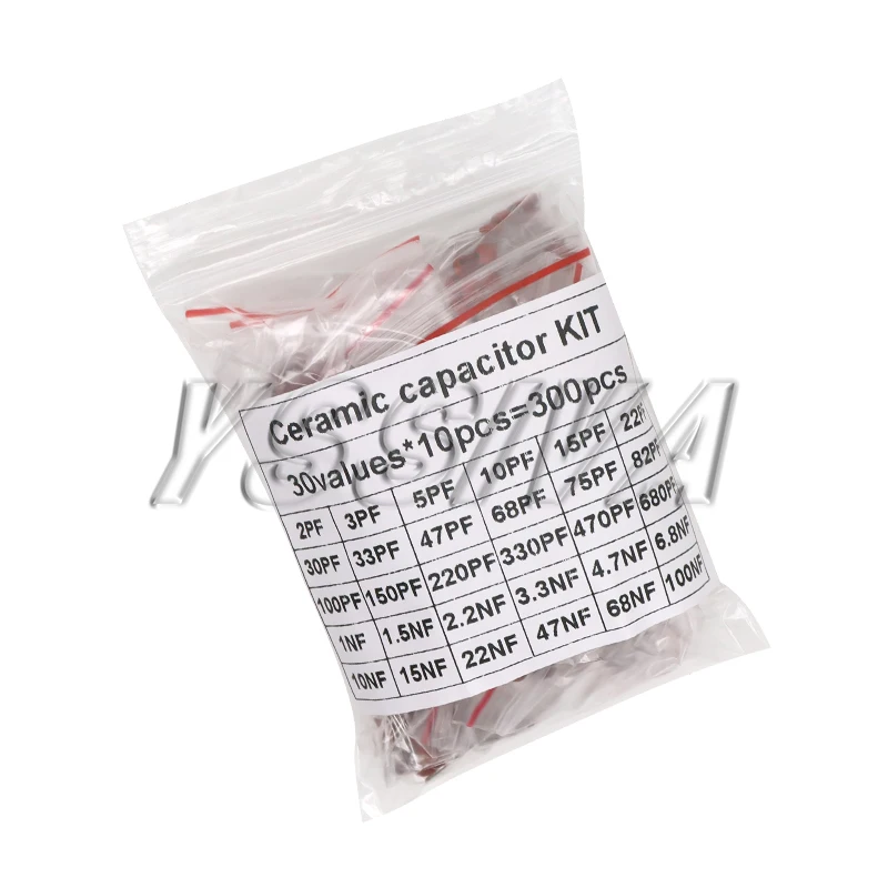 300pcs/960pcs Ceramic Capacitor Set 2pF-0.1uF Electronic Components Capacitor Assorted Kit Samples DIY