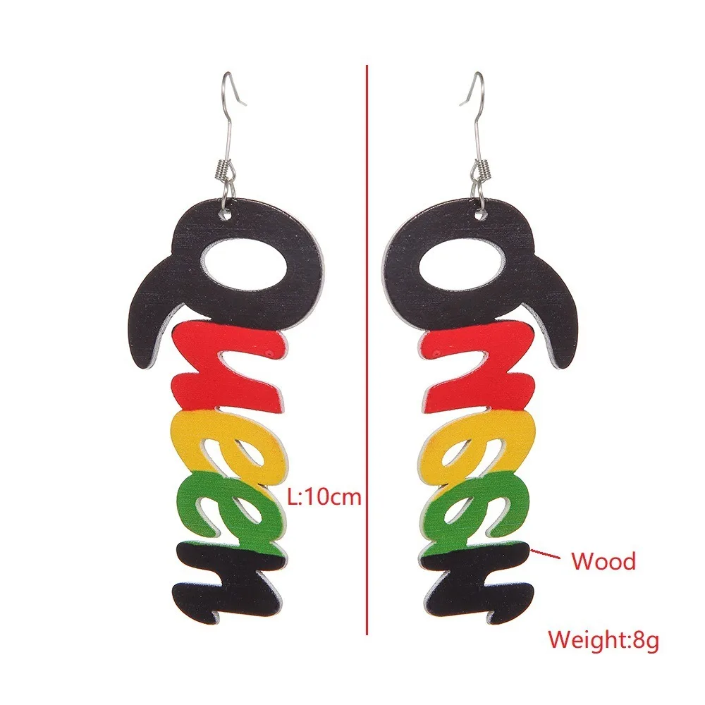 다채로운 구슬 자메이카 목걸이 귀걸이 세트 여러 가지 빛깔의 나무 구슬 초커 짠 아프리카 여성의 문자열 칼라 매력