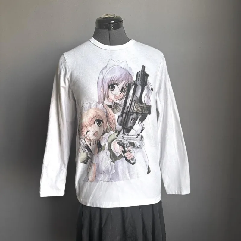 

Уличная одежда в стиле гот 2000-х годов с длинными рукавами, эстетичная ретро футболка в стиле Y2K, кавайная футболка с 3D принтом, летний быстросохнущий топ для девочек-эмо