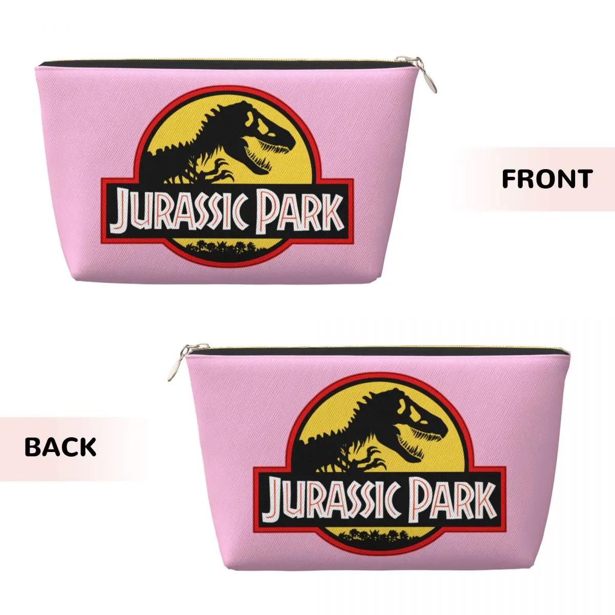 Custom Jurassic Park Dinosaur Print Toiletry Bag Women Makeup Cosmetic Organizer Lady Beauty Storage Dopp Kit Case