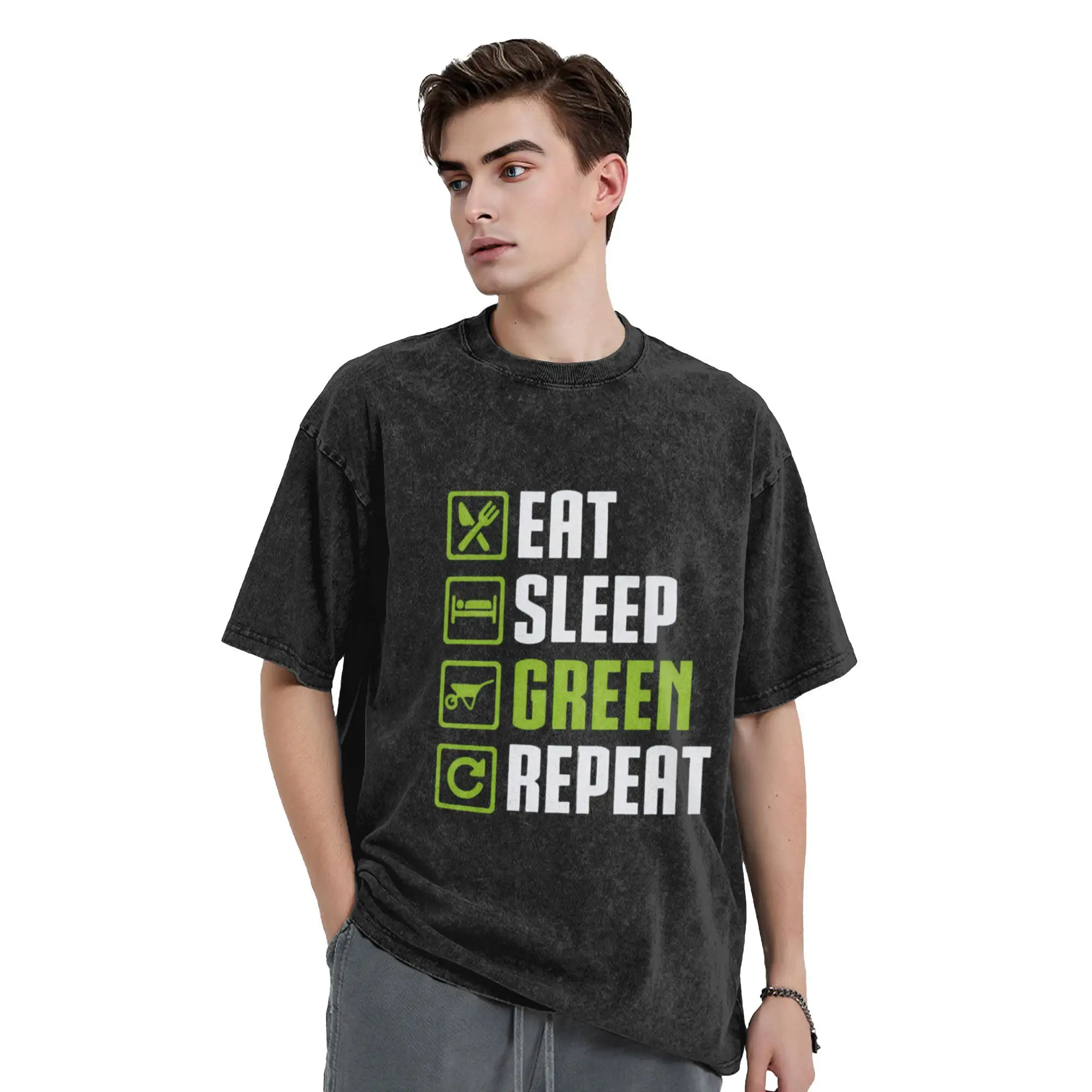 تي شيرت G-Grow a G-Garden للرجال تي شيرت رائع من القطن الخالص بياقة دائرية وأكمام قصيرة تي شيرت هدية عيد الميلاد