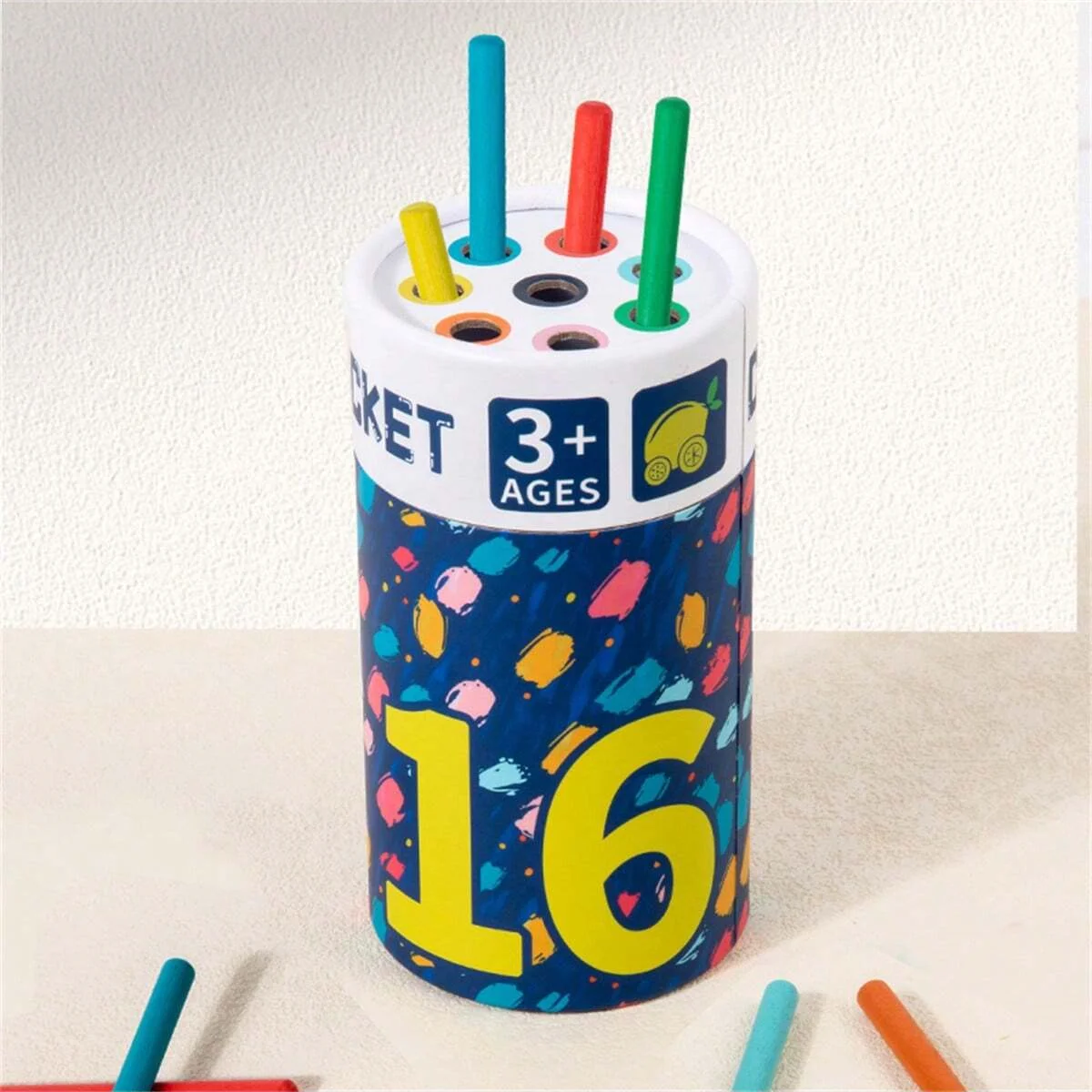 16 stücke Sticks Farbe Klassifizierung Sortieren Eimer Kinder Lernen & Pädagogisches Spielzeug Farbe & Form Sortierung Spiel Spielzeug