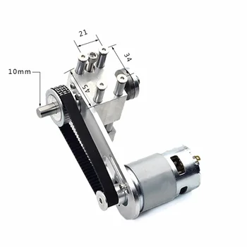 T60 Tavolo elevatore Sega Mandrino Micro sollevatore Sega da tavolo Cuscinetto Sedile Kit di regolazione della profondità della sega da taglio fai da te con motore Dc775/895