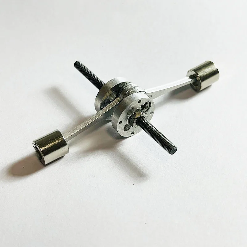 Modelo de motor de doble cilindro, cigüeñal, husillo de potencia Stirling, piezas mecánicas, piezas de motor de pistón