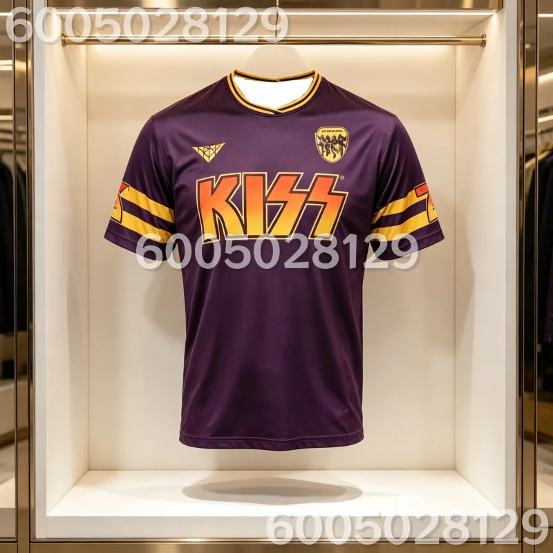 2026 Modisches KISS Band Baseball-Trikot, bequemes und atmungsaktives, schnell trocknendes Freizeithemd mit kurzen Ärmeln für die ganze Familie und Kinder – Detail 1