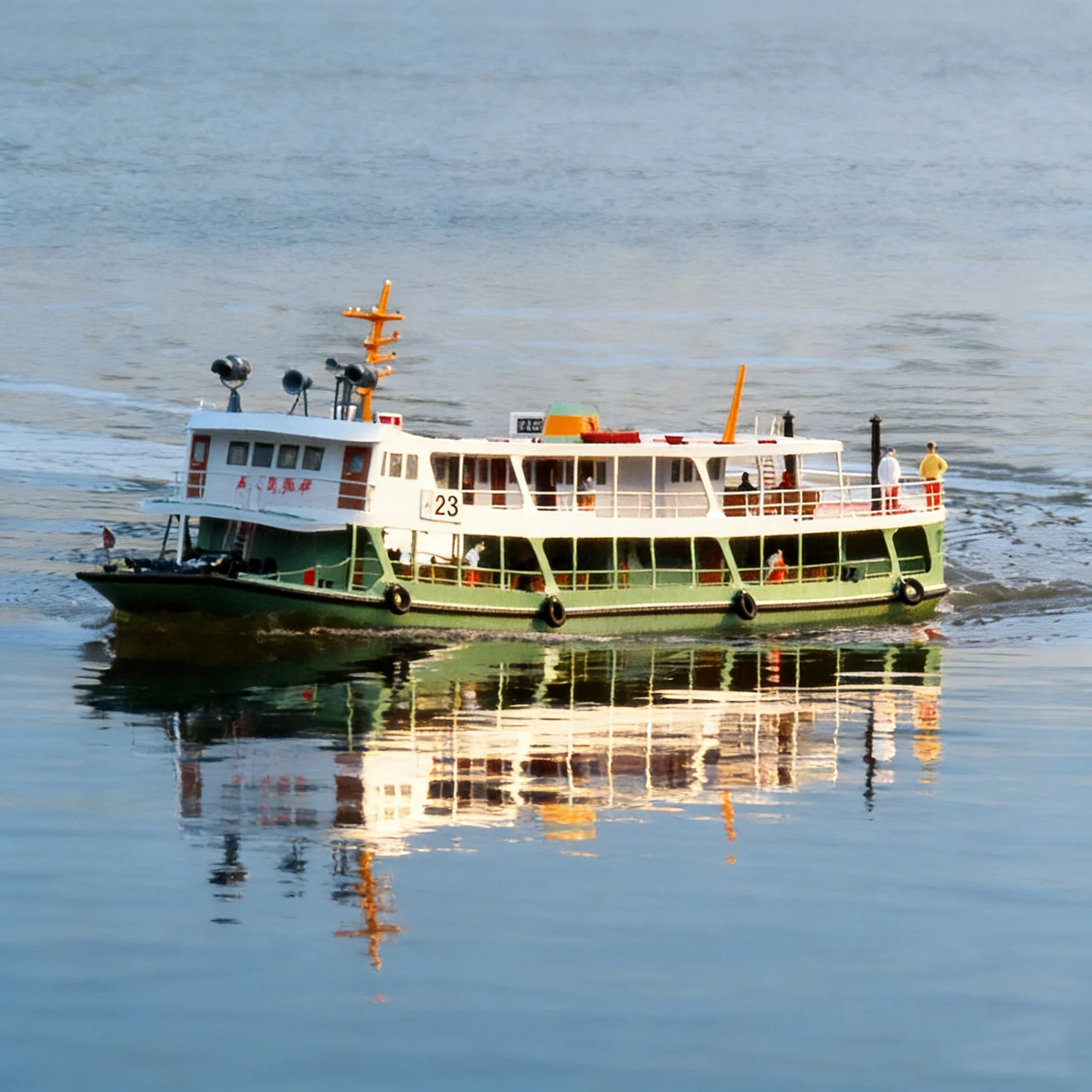 

1/75 RC Ships 48cm Yangtze River Chuanyun 23 Remote Control Boat Made of Carbon Fiber Handcrafted RC Schiffe Model RTR Ship Toy