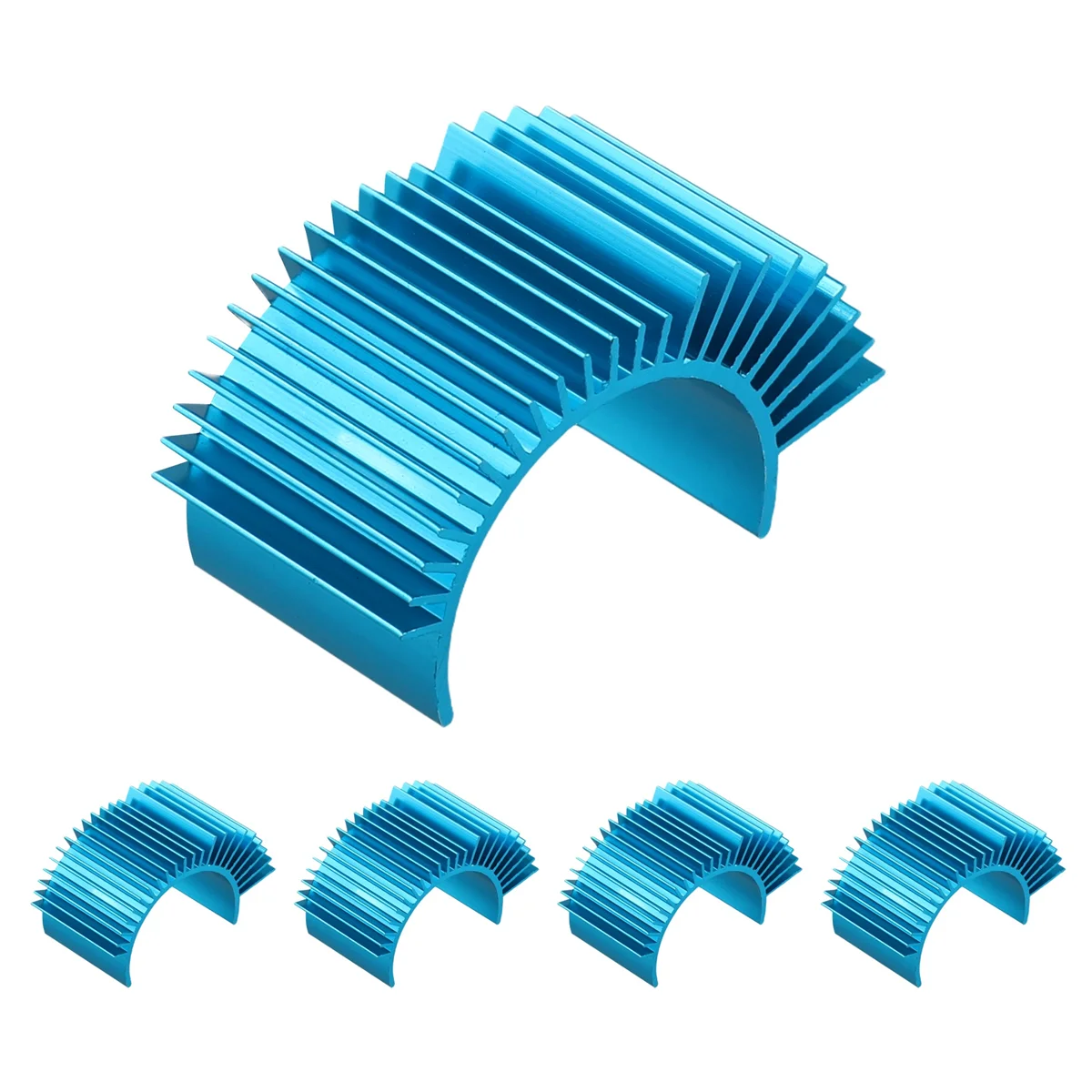 540/545/550 3650 3660 3670 Motor Heat Sink Heatsink Without Fan Cooling for 1/10 Model RC Car Boat,5PCS