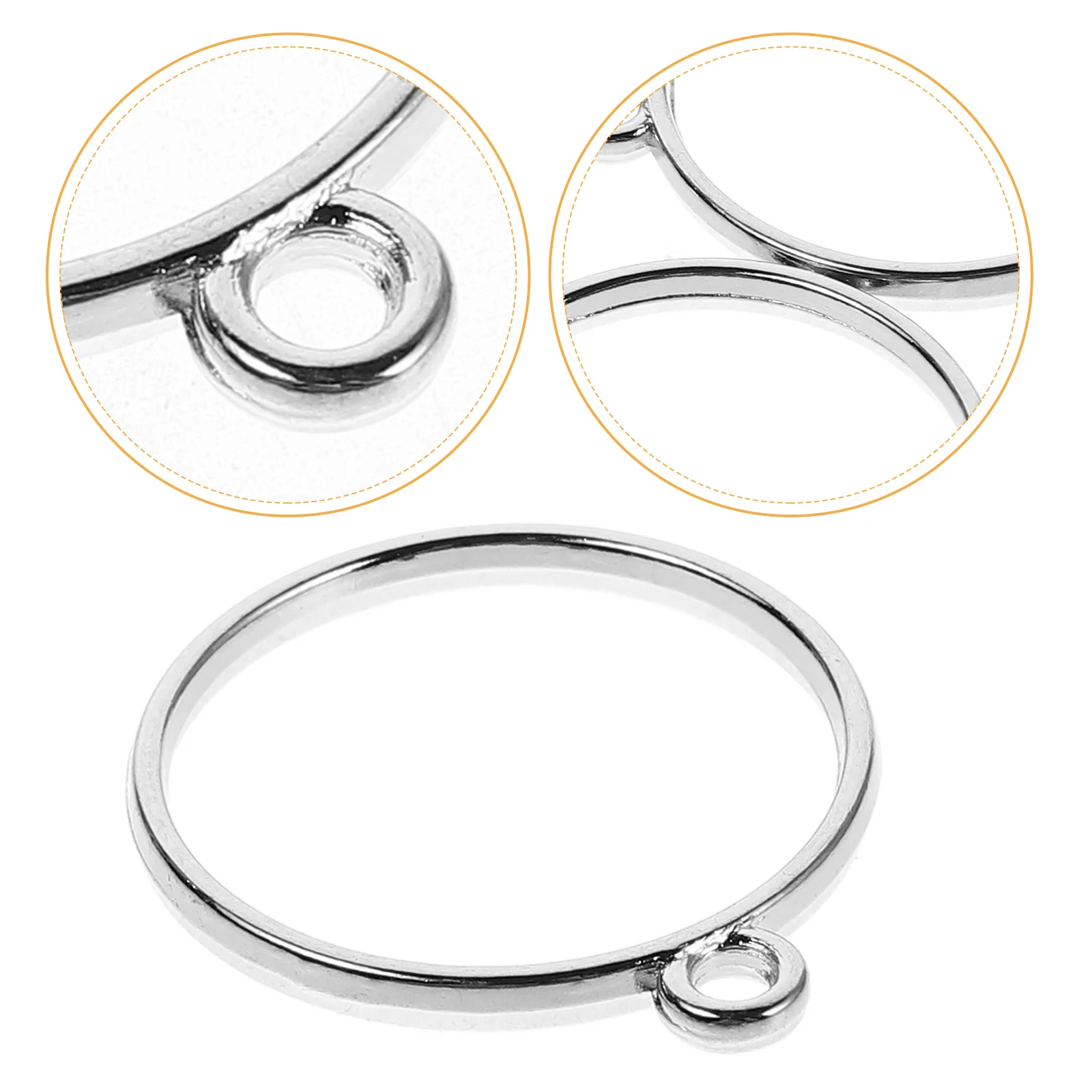 

20Pcs Silver Color Alloy Blank Frame Pendants for Jewelry Making DIY Necklace Bracelet Earring Dangle Keychain Keyring