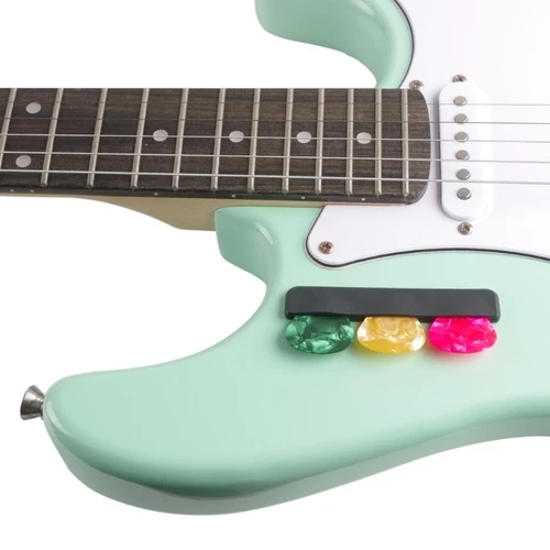 Imagen 2 del producto Vitrina de púas de guitarra de peso ligero con 3 púas, soporte para púas de guitarra, contenedor de almacenamiento para guitarrista