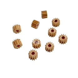 10pcs/Lot 0.4Modulus 8Teeth 9T 10T 11T 12T 13T 14T 15T 16T 17T 18T Copper Gear 0.4M Hole 1.48mm 1.98mm Thickness 4mm