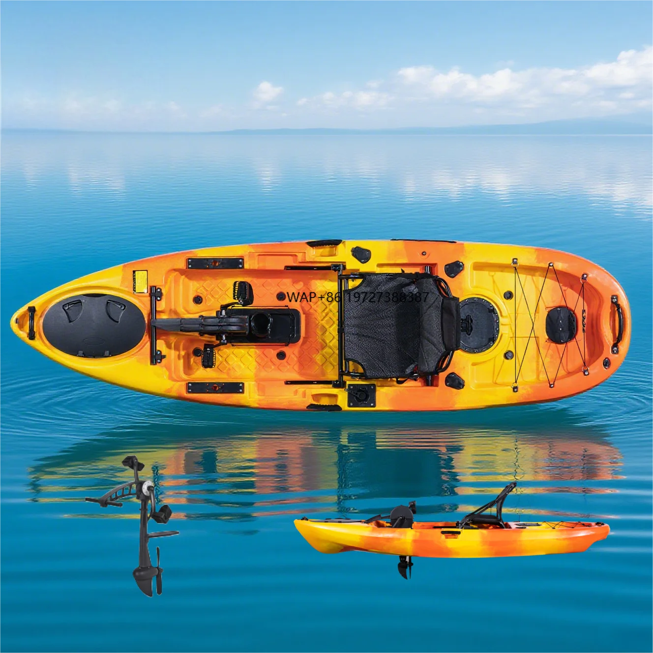 

Factory Popular 3.16 Meter Pedal Kayak Single Paddler HDPE for Fishing and River Activities for One Person Use Customized Color