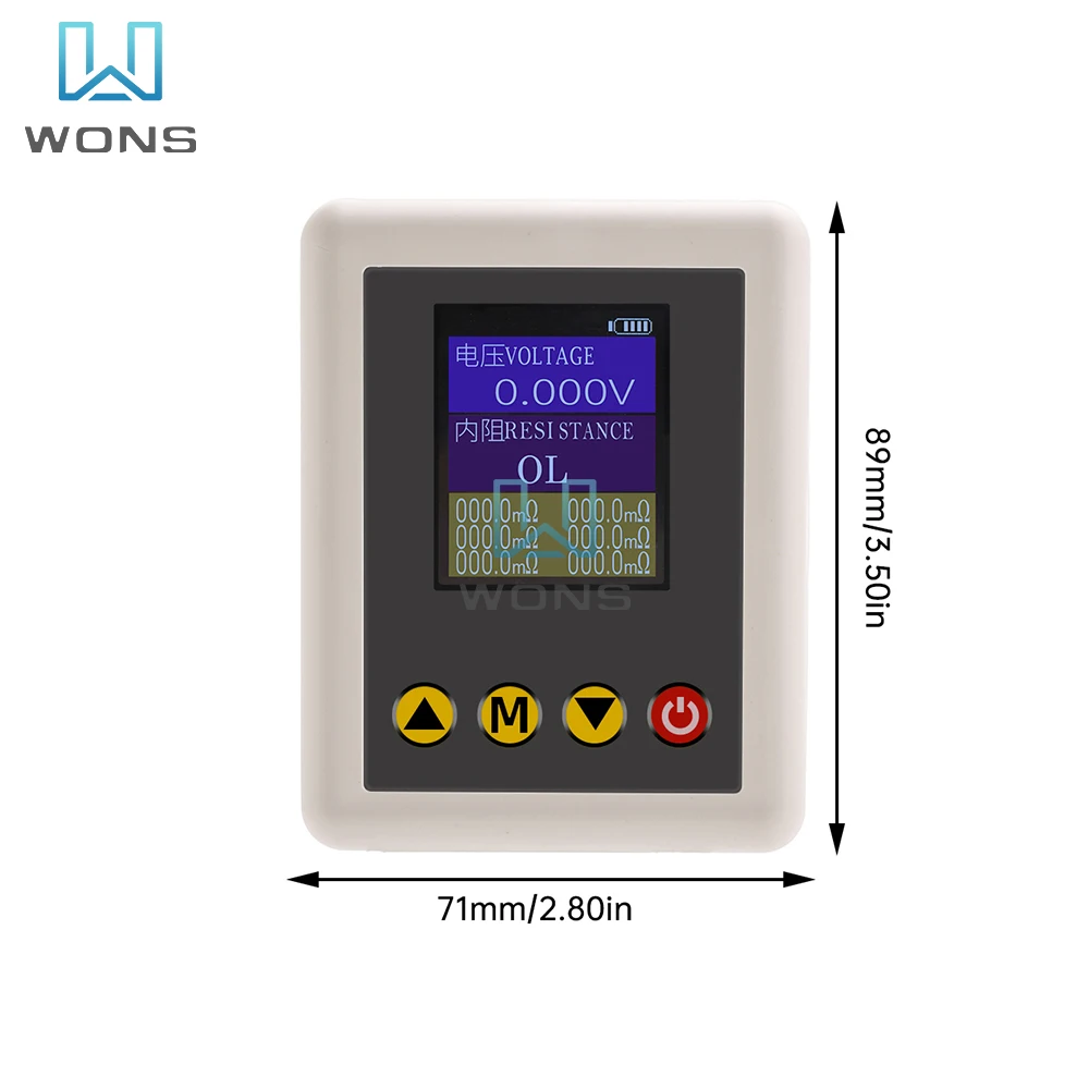 Imagem -03 - Detector de Resistência Interna de Alta Precisão Verdadeiro Testador de Tensão Fios tipo c com Kelvin Clip Ts4520 0.001v45v 0.001v-45v