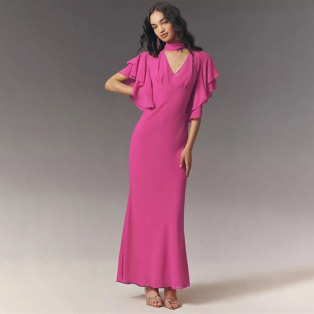 

Women's Formal Evening Gowns Sweetheart Neck Ruffled Mermaid Evening Dresses For Wedding Guest Party Prom Cocktail Formal Events