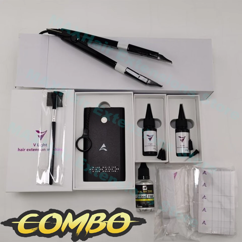 V-Light Technology Hair Extension Machine White Hair Extension