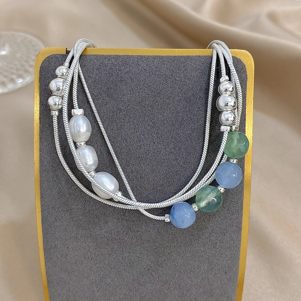 Flashbuy Trendy Elegant Women's Bracelet Pearl Crystal Silver Color Chain Bracelet Wrist Magnetic Buckle Jewelry Party Gift