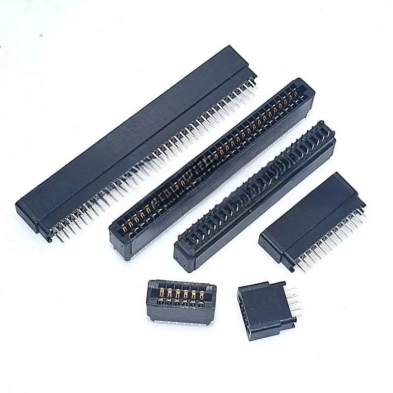 5PCS Bus Socket, 2.54mm Pitch, 4–120P, PCB Edge Connector, Without Ears hrough-hole 2×2P/3P/20P/30P
