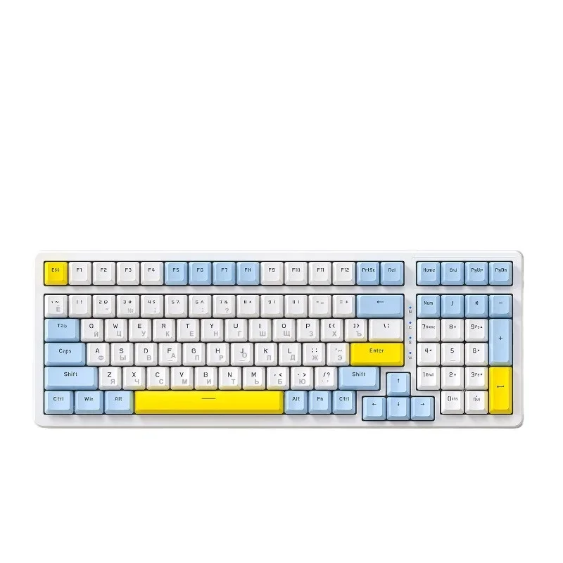 

K3MAX Russian mechanical keyboard gasket structure Russian hot-swappable game Russian keyboard