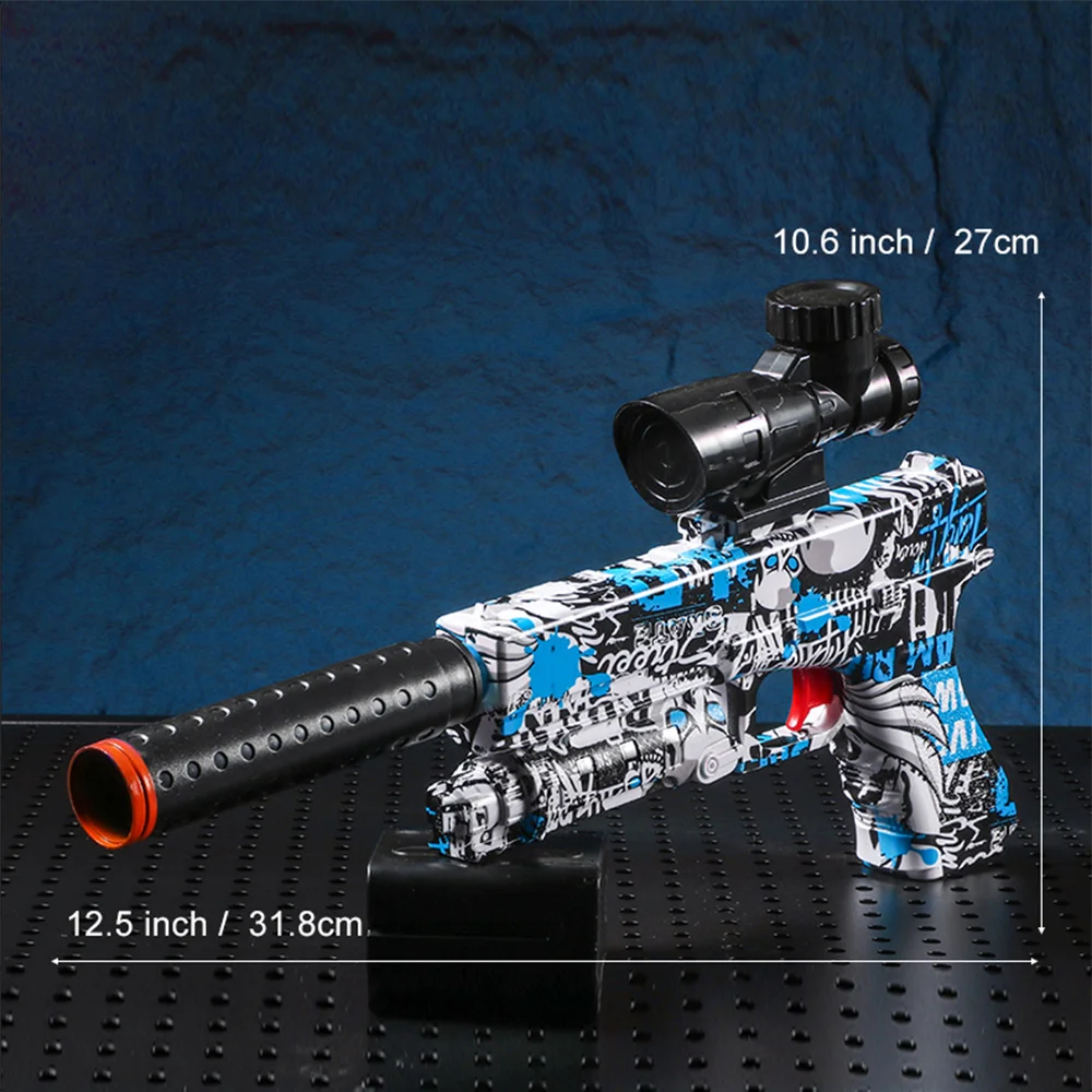 Electric BlasterPistol Gun Set, High Precision Shooting Toy, Perfect Automatic Outdoor Toy Gift for Birthday (Bullets Excluded)