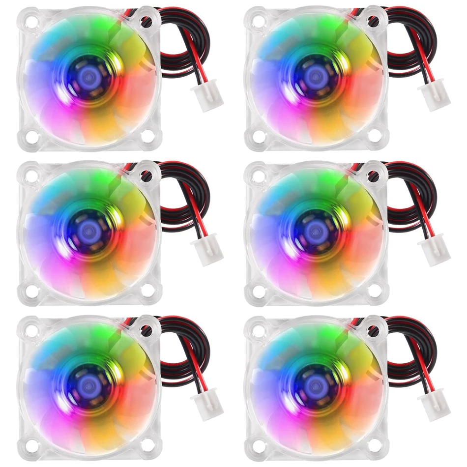 4010 Fan 3D Printer Fan DC 12V Mini Brushless Cooling Fan 40x40x10mm Hydraulic Bearing Fan RGB LED for 3D Printer DVR, PC,CPU