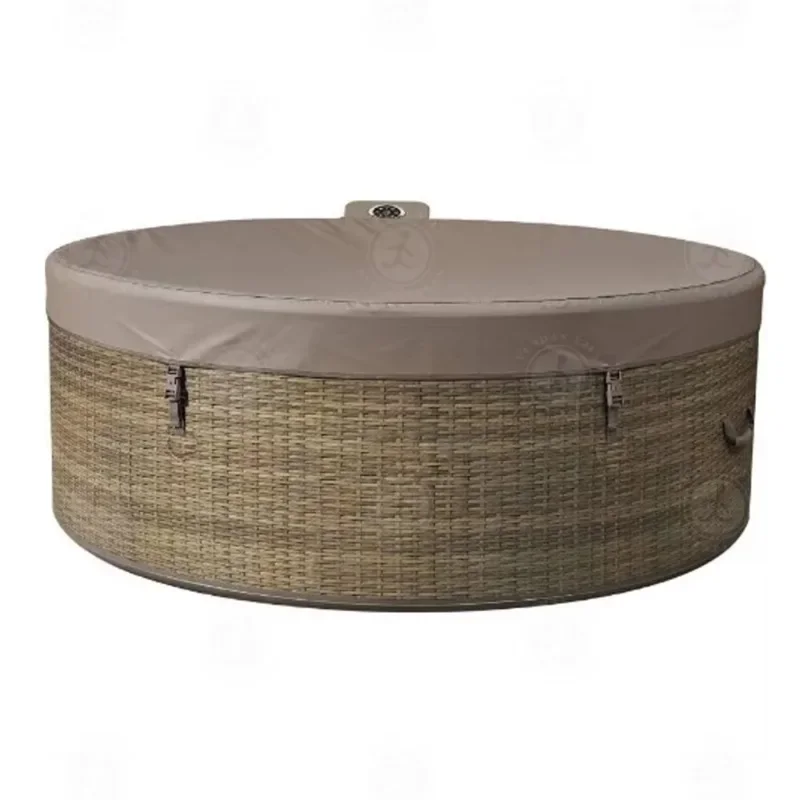 Outdoor Free-standing Round Jet Inflatable Massage Light Emitting Diode Hot Tub Water Sports Pool 4-6 Inflatable Hot Tub