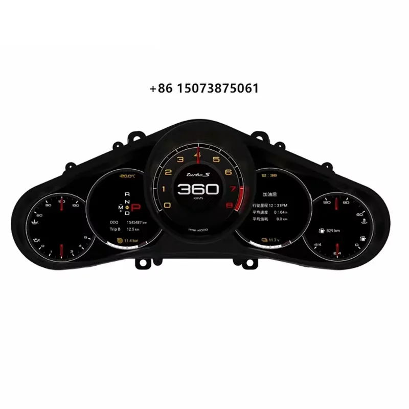 LCD Digital Cluster Instrument Panel Instrument Speedometer for  Panamera 2011-2017
