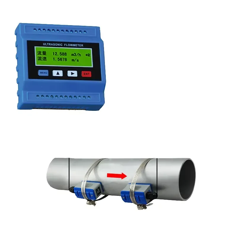 Hot Selling Accuracy Clamp-on Ultrasonic Flow Meter Is Suitable for Small and Medium-sized Factories and Municipal Water Supply