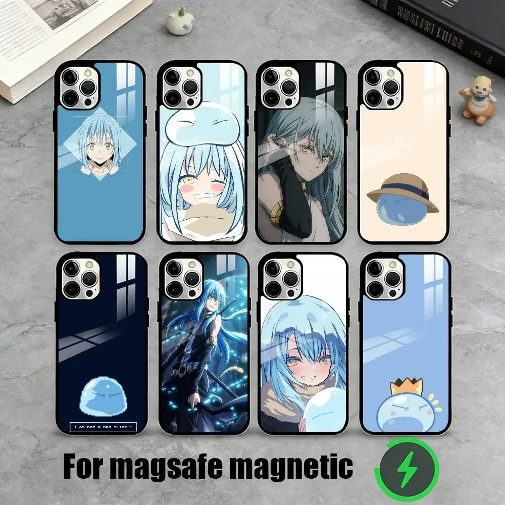 

R-Rimuru Tempest Slime Anime Phone Case For iPhone17,16,15,14,13,12,11 Plus,Pro Max Magnetic For Magsafe Wireless Charging