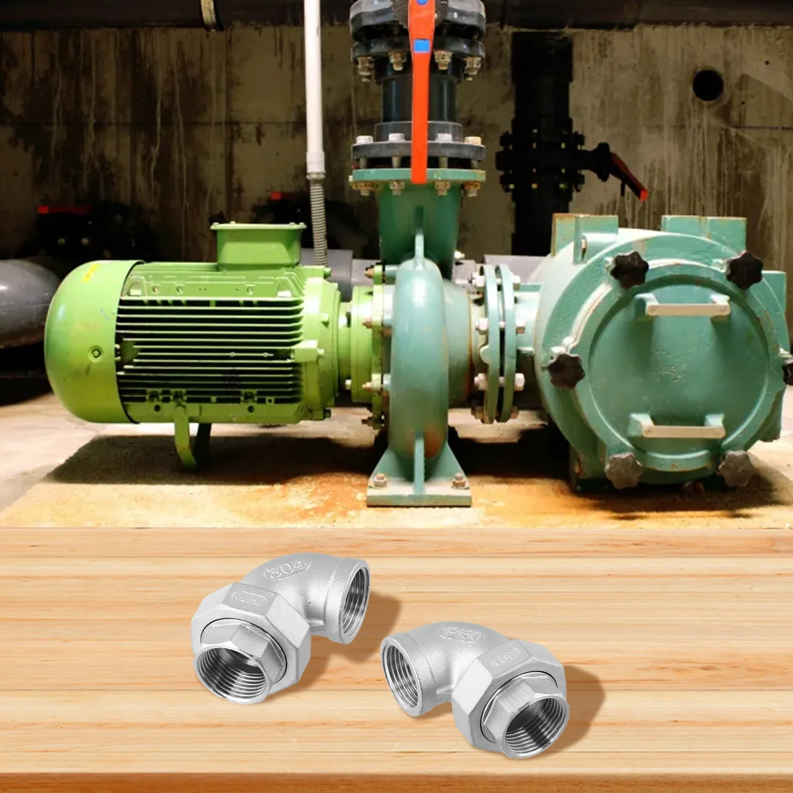 Right-Angle Pipe Fitting 304 Stainless Steel As Shown In The Picture Complex Piping Systems For Industrial Use