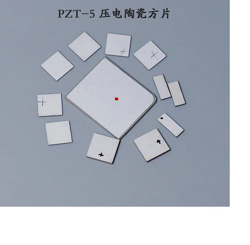 PZT5 piezoelectric ceramic square ultrasonic sensor transducer chip ultra-thin and customizable