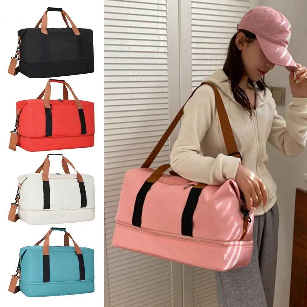 Men Gym Bag Large Capacity Yoga Bag with Independent Shoe Compartment Dry And Wet Separation Workout Bag for Fitness Swimming