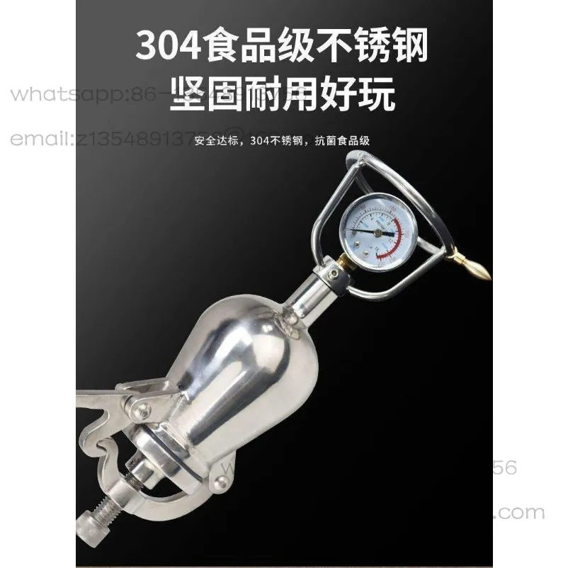 Grain amplifier popcorn machine 304 stainless steel old-fashioned hand popcorn stove