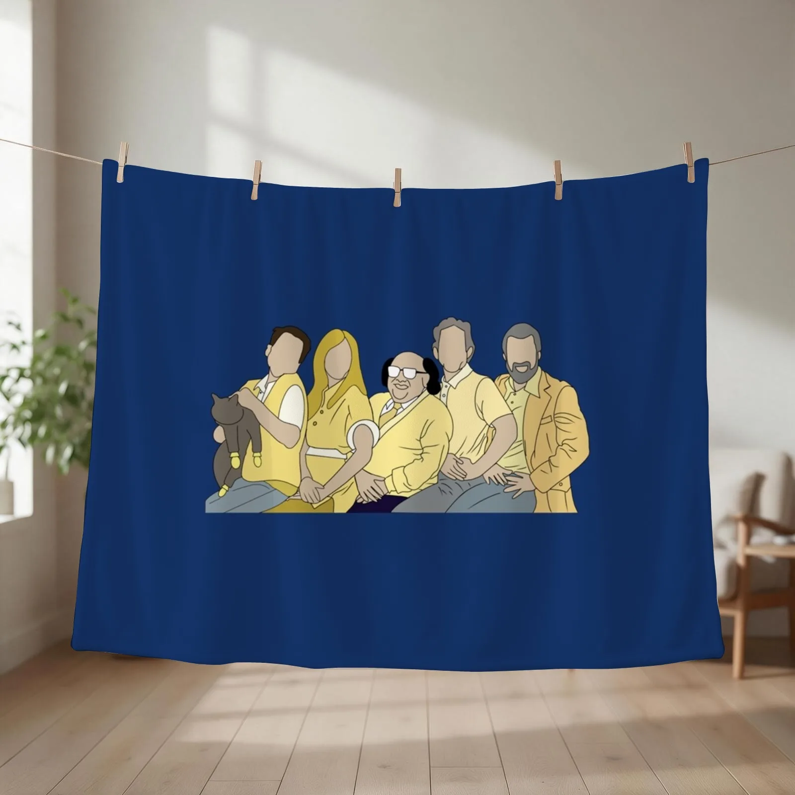 Ita??s always sunny Throw Blanket couch cozy soft plush fuzzy picnic outdoor blanket