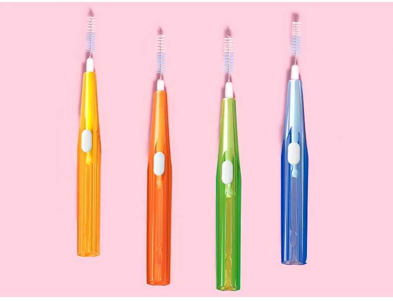 Fawnmum Interdentalbürste, reinigt zwischen den Zähnen, Zahnbürste, Reinigung, Mundwerkzeuge, Zahnkieferorthopädie, tragbar, 0,6–1,2 mm – Detail 12