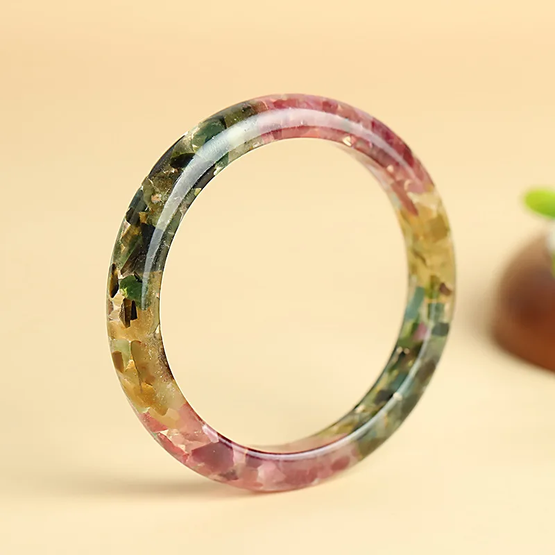 

Браслет из натурального турмалина, красочный браслет из кристаллов для женщин, роскошные ювелирные изделия с энергетическими камнями, подарок на день рождения, годовщину