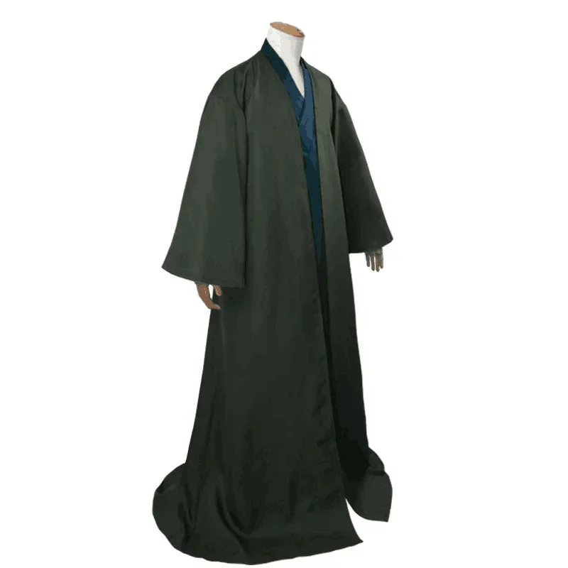 Adult Lord Voldemort Cosplay Costume Halloween Cloak Long Party Robe Cape School Unifrom Outfit Stage Performance Clothing