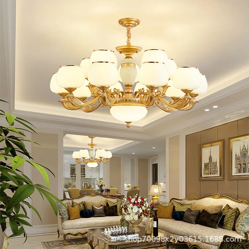 European chandelier, living room light, modern simple hall main light, dining room, duplex, bedroom, light luxury, simple Europe