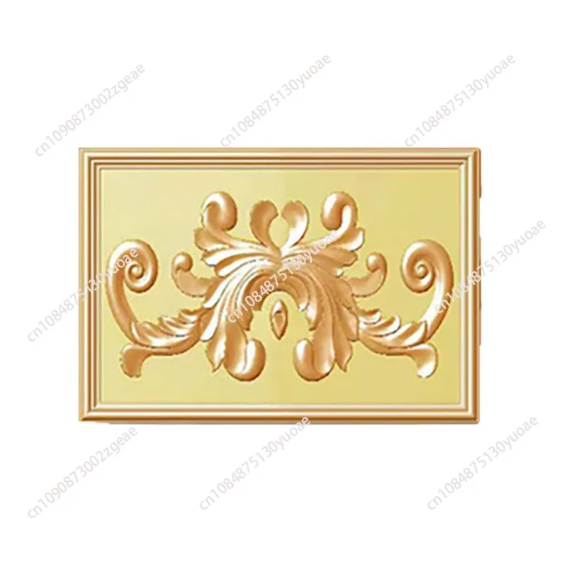 Embossed floral panel molds, rectangular embossed mountain flower molds