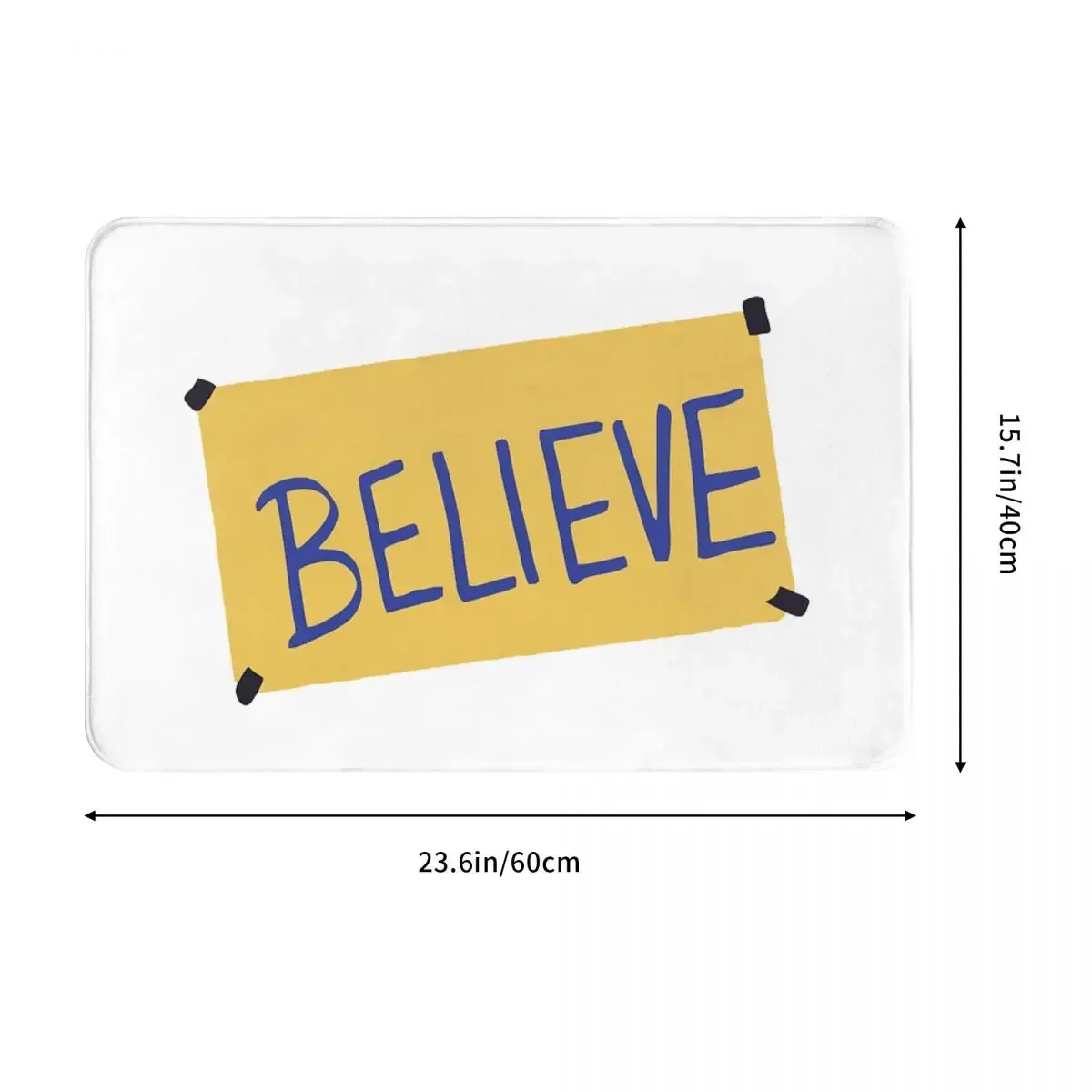 Ted Lasso-Believe Anti-slip Doormat Floor Mat Dust-proo Carpet Rug for Kitchen Entrance Home Bedroom Footpad Mats