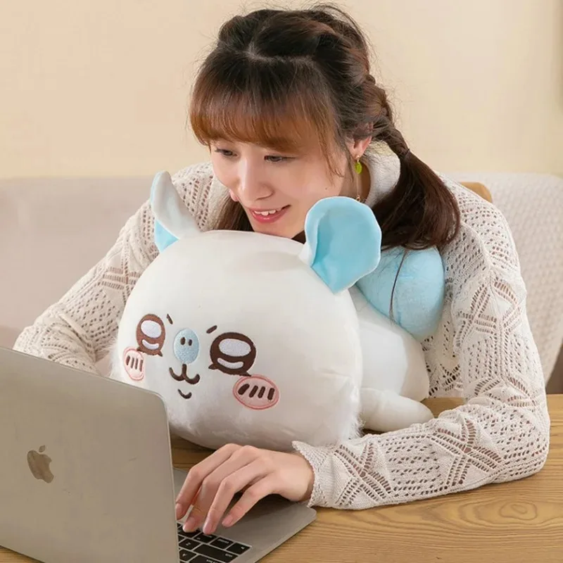 Hot Momonga Plush Pillow Soft Cute Chiikawa Usagi Hachiware Anime Doll Ornament for Girls Home Decor Cartoon Style