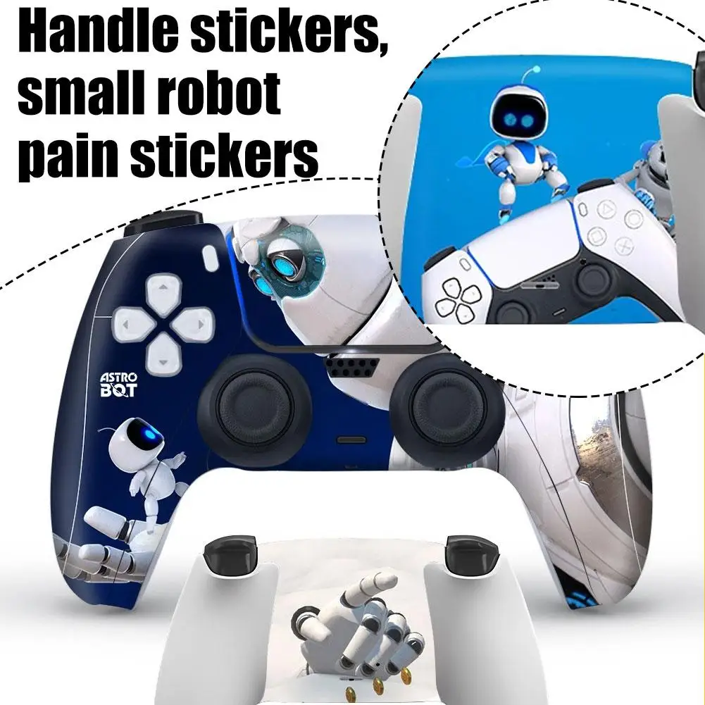 AstroBot Controller Sticker For PS5 With Back Sticker Waterproof And Scratch-resistant For Playstation 5 Game Handle Sticker