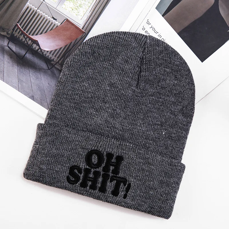 Sports Hat New Korean Acrylic Knitted Caps Women Men Skullcap Autumn Winter Solid Warm Skullies Beanies Cap for Women Wholesale