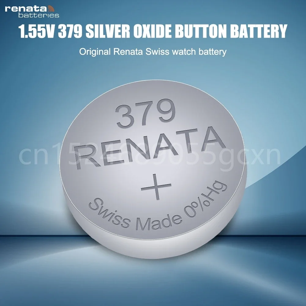 Renata 379 SR521SW AG0 D379 SR63 V379 1.55V Silver Oxide Battery for Watch Toy Camera Alarm Swiss Made Button Cell