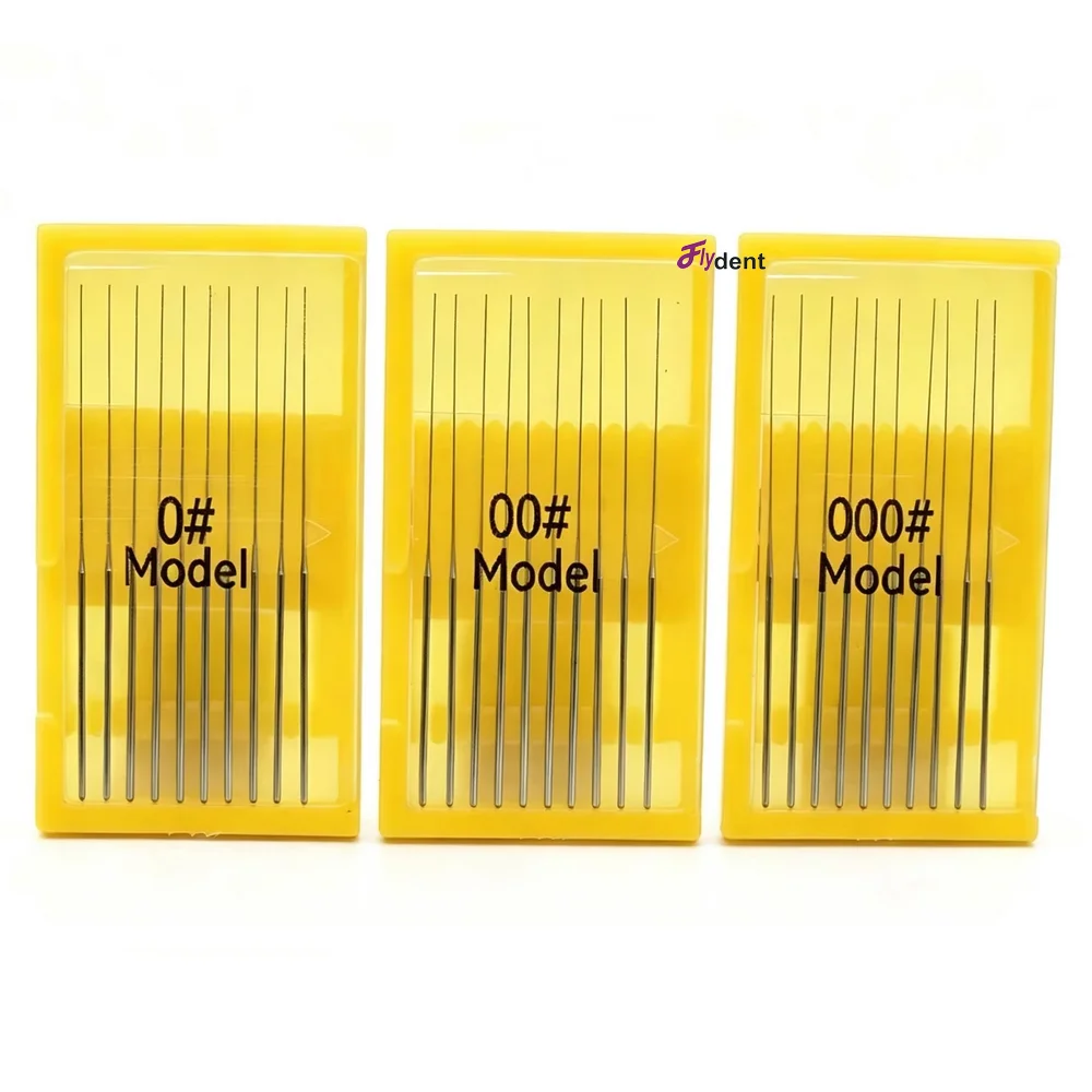 Dental Broaches Wihtout Handle Endondontic Root Canal Files Cleaning Smooth Needle Stainless Steel Dentistry Tools