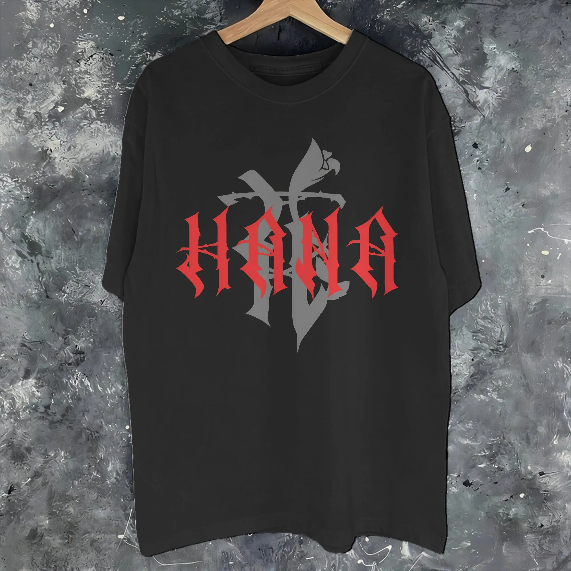 Camiseta masculina e feminina, nova chegada, hana all in japan band, 100% algodão, camisetas, roupas